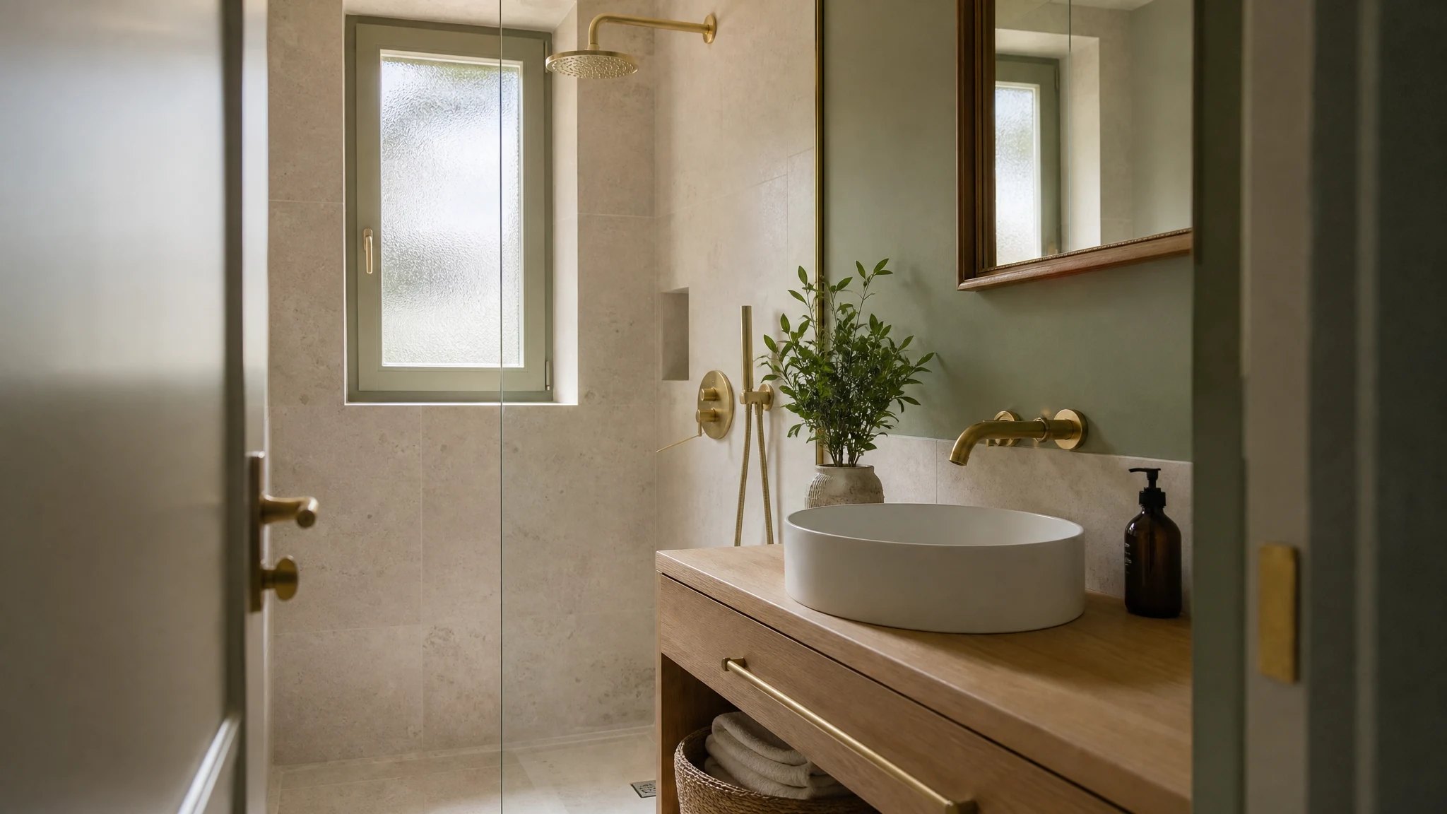 Salle de bains rénovée dans une échoppe bordelaise