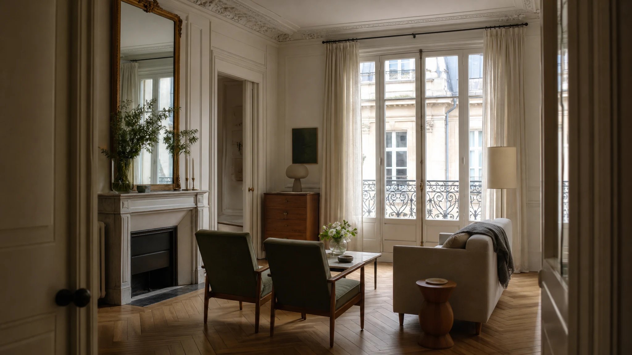 Appartement bordelais rénové, séjour ouvert, accompagnement MARTI-amo