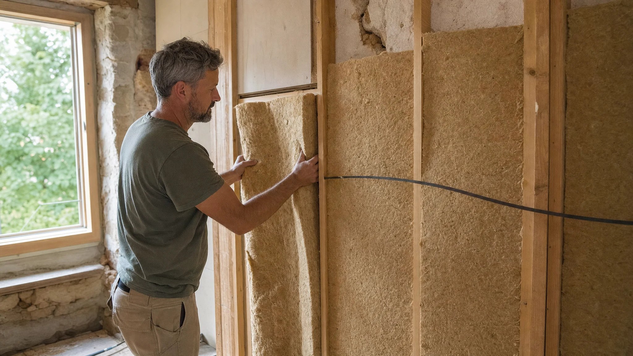 Isolation thermique par l'extérieur d'une maison en Gironde, chantier MARTI-amo