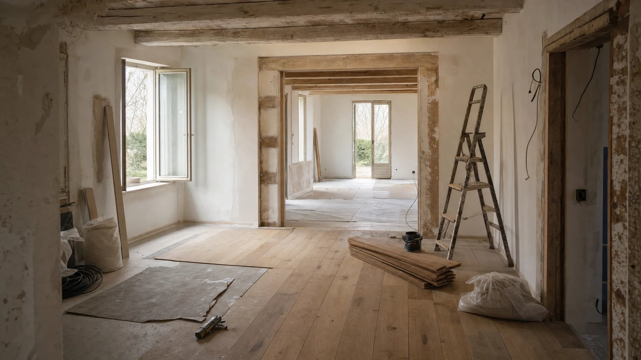 Rénovation intérieure d'une maison girondine accompagnée par MARTI-amo à Bordeaux